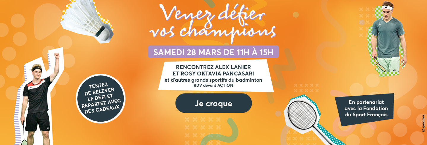 RENCONTREZ VOS CHMAPIONS ALEX LANIER ET ROSY OKTAVIA PANCASARI